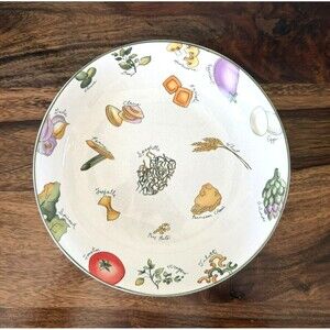 Furio Indonesia 8.25"×1.75" Pasta Bowls PASTA INGREDIENTS H082/26 Set of 2